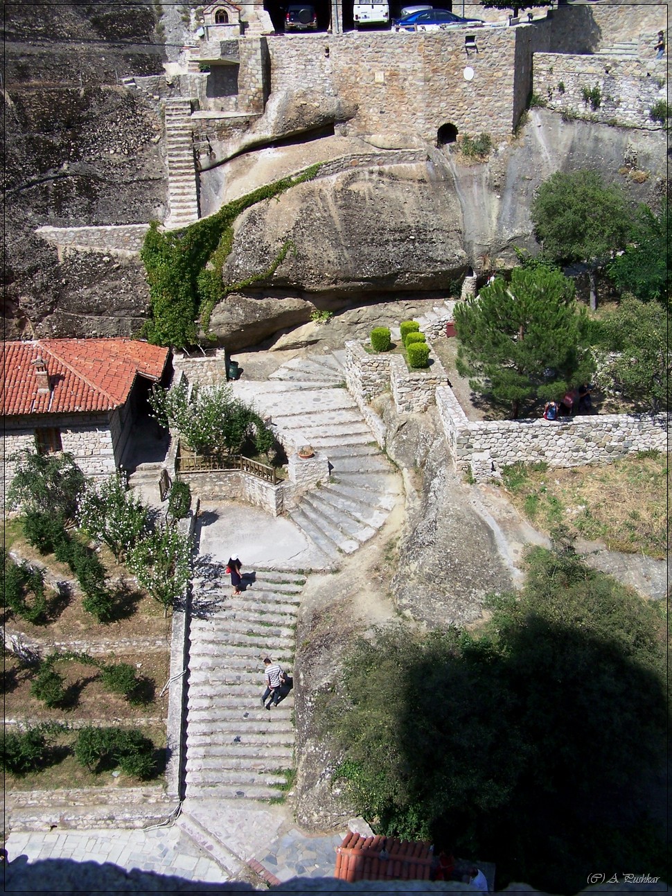 Лестница к монастырю Мегело Метеоро.