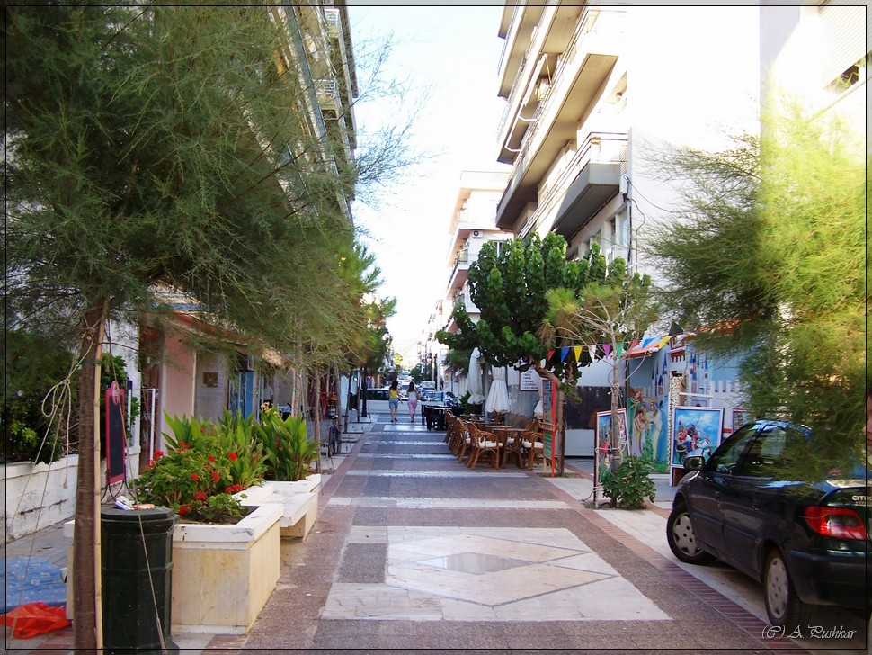Улицы города Лутраки. Греция