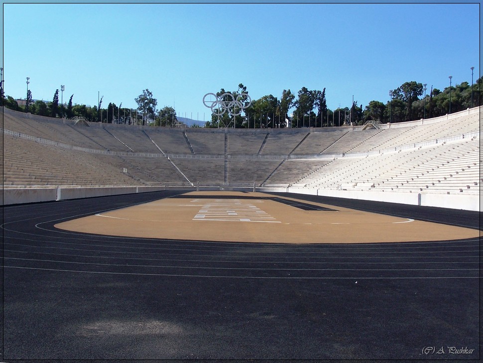 Мраморный Олимпийский стадион. г. Афины