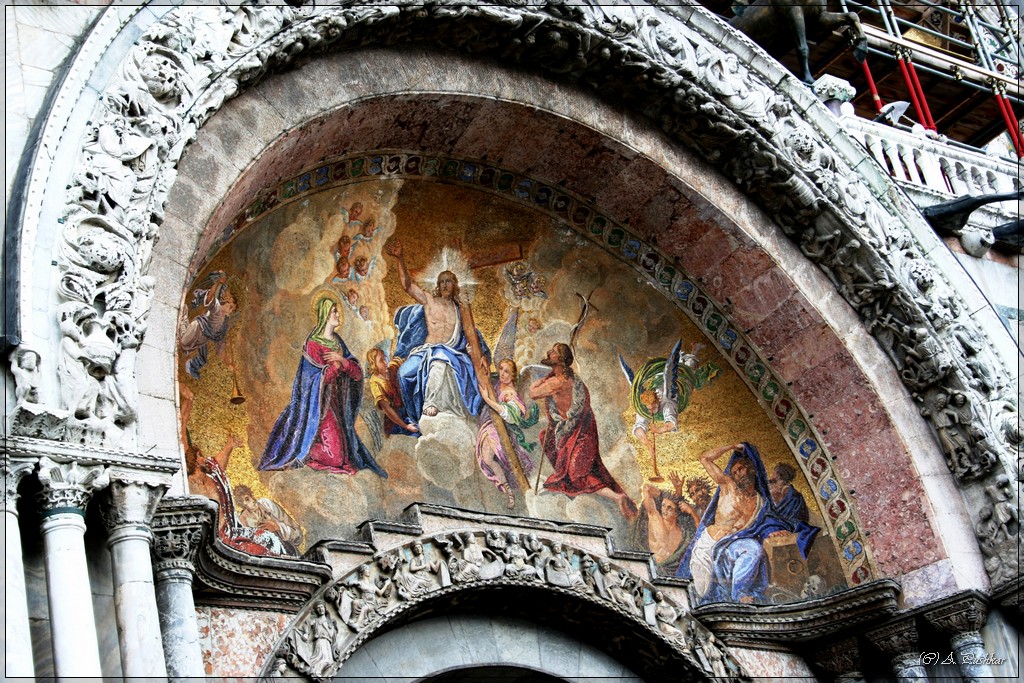 Мозайка в базилике Св. Марка на площади Сан-Марко. Венеция