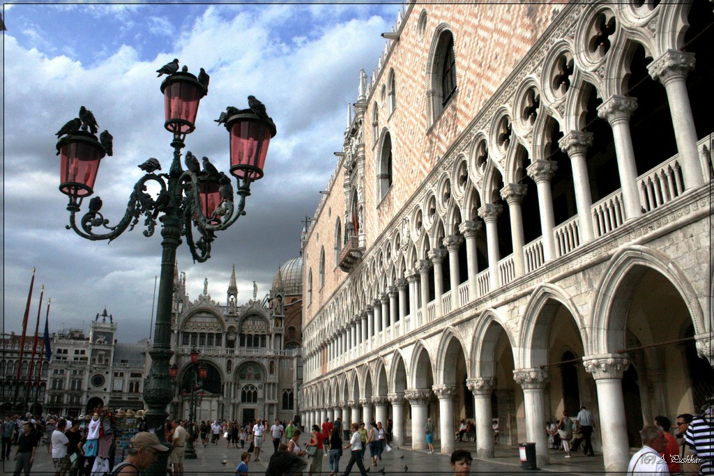 Дворец Дожей на площади Сан-Марко. Венеция