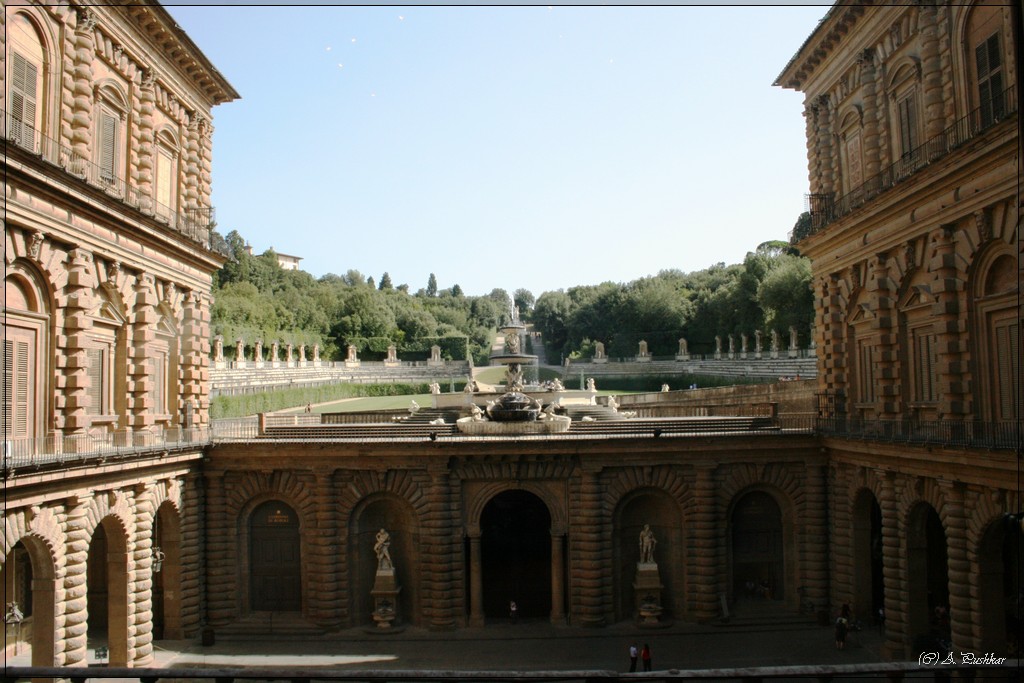 Вид из окна Палаццо Питти