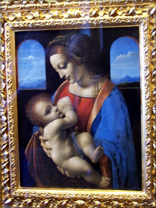 Леонардо да Винчи “Мадонна с младенцем” (Мадонна Лита) (1490 - 1491). Эрмитаж. г. Санкт-Петербург