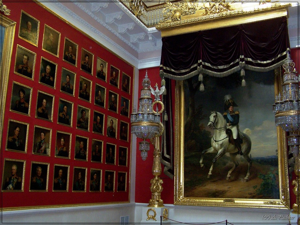 Портрет Александра I верхом на коне (1837 г.), Крюгер, Франц. Военная галерея 1812 года, 2й этаж. Эрмитаж. г.Санкт-Петербург.