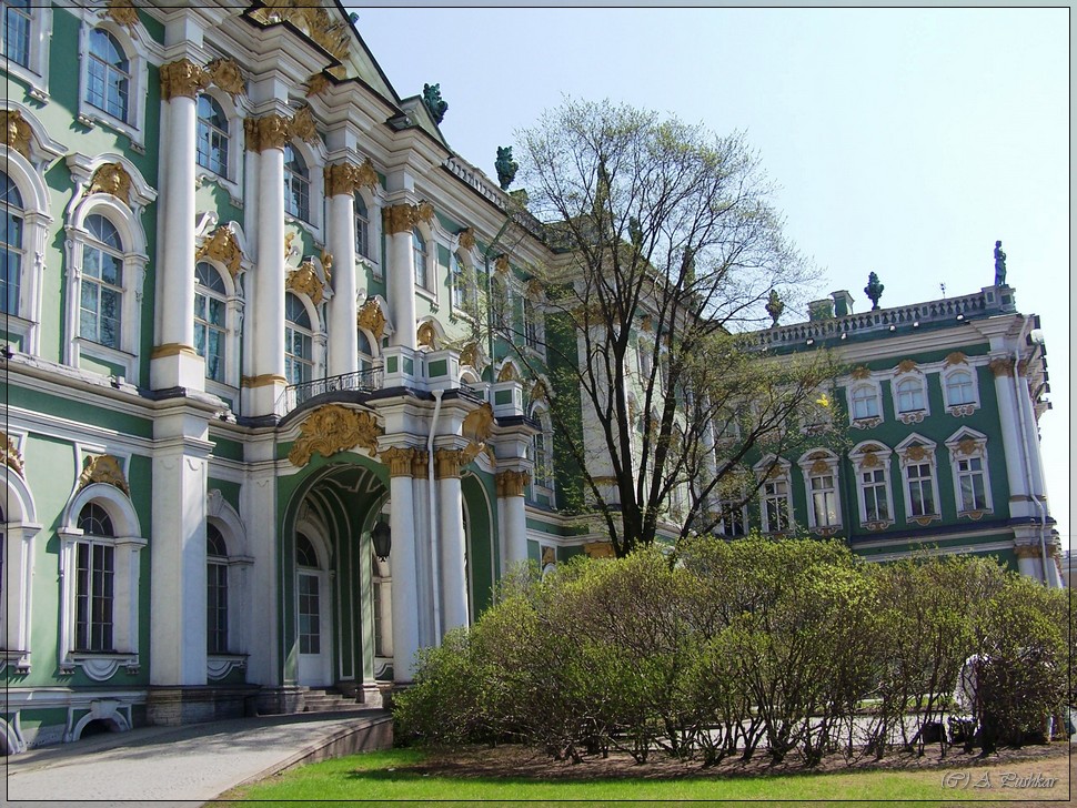 Фасад Зимнего дворца. г. Санкт-Петербург.