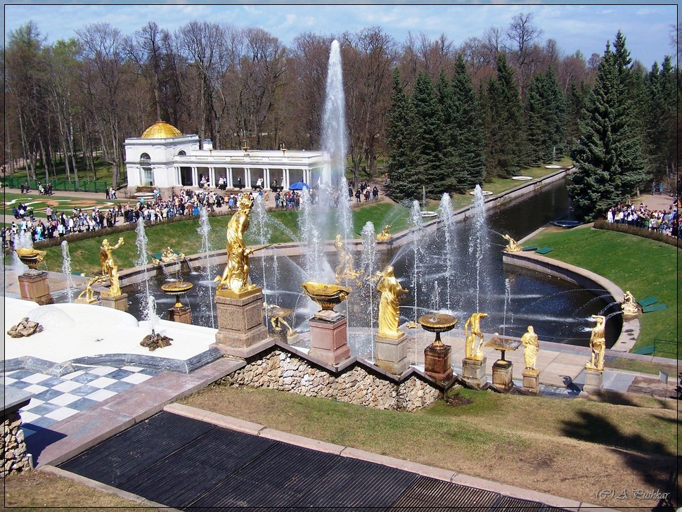 Каскад фонтанов. Петергоф