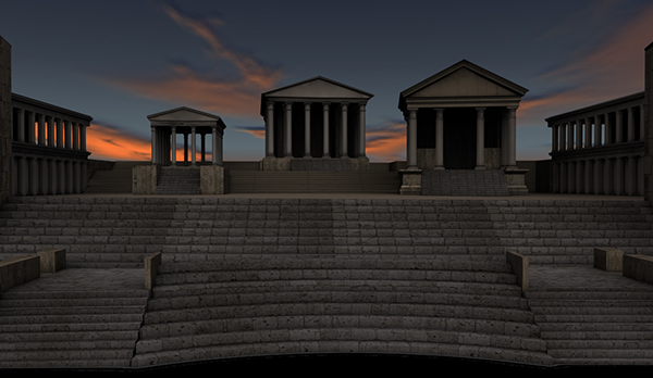 Храм Аполлона в Иераполиса (реконструкция)